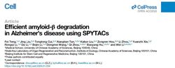 新型靶向蛋白降解技术 SPYTAC，提供阿尔茨海默病治疗新策略